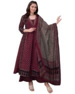 ANNI DESIGNER Women’s Rayon Straight Kurta with Pant & Dupatta