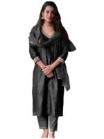 ANNI DESIGNER Women’s Rayon Straight Kurta with Pant & Dupatta