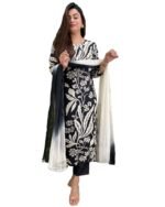 ANNI DESIGNER Women’s Rayon Straight Kurta with Pant & Dupatta