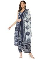 ANNI DESIGNER Women’s Rayon Straight Kurta with Pant & Dupatta