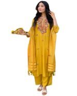 ANNI DESIGNER Women’s Rayon Straight Kurta with Pant & Dupatta