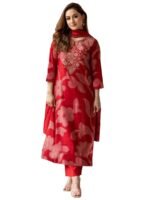 ANNI DESIGNER Women’s Rayon Straight Kurta with Pant & Dupatta