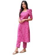 ANNI DESIGNER Women’s Rayon Straight Kurta with Pant & Dupatta