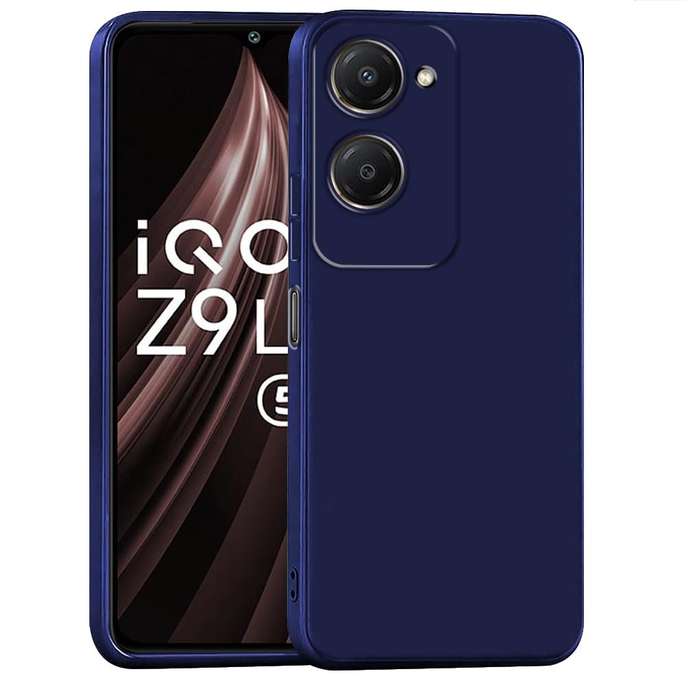 Amazon Brand-Solimo Basic Case for iQOO Z9 Lite 5G (Silicone_Dark iQOO Z9 Lite 5G
