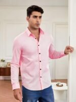 CVC Men’s Poly Satin Silk Full Sleeve Shirt