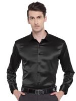 CVC Men’s Poly Satin Silk Full Sleeve Shirt