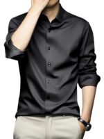 CVC Men’s Poly Satin Silk Full Sleeve Shirt