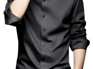 CVC Men’s Poly Satin Silk Full Sleeve Shirt