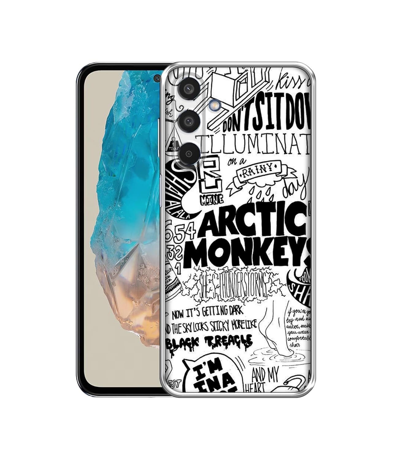 Casotec Arctic Monkeys Pattern Design Printed Silicon Soft TPU Back Samsung Galaxy M35 5G