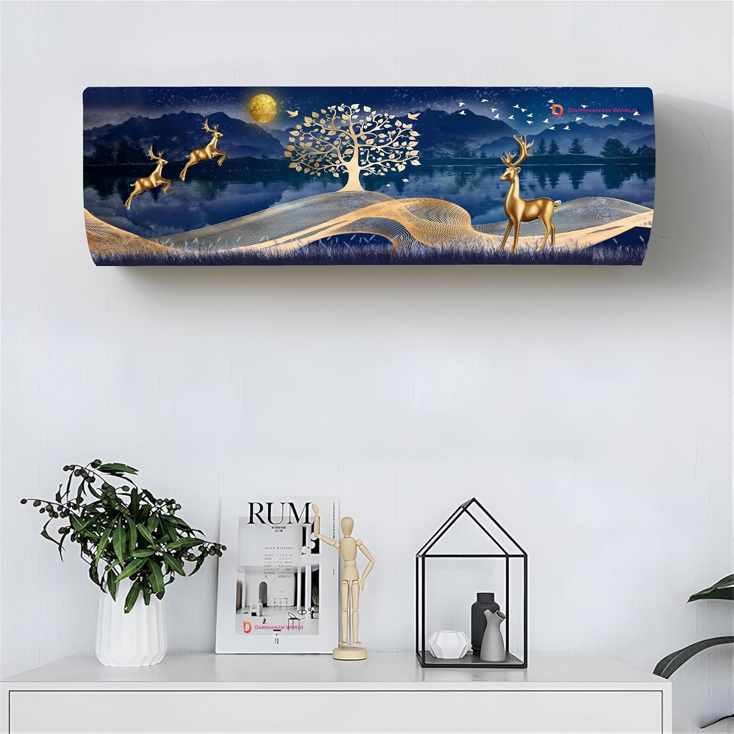 DARSHANAM WORLD Beatiful Designer Ac Cover For 1.5 Ton/ Printed 1.5 Ton Air Conditioner #2 bestseller