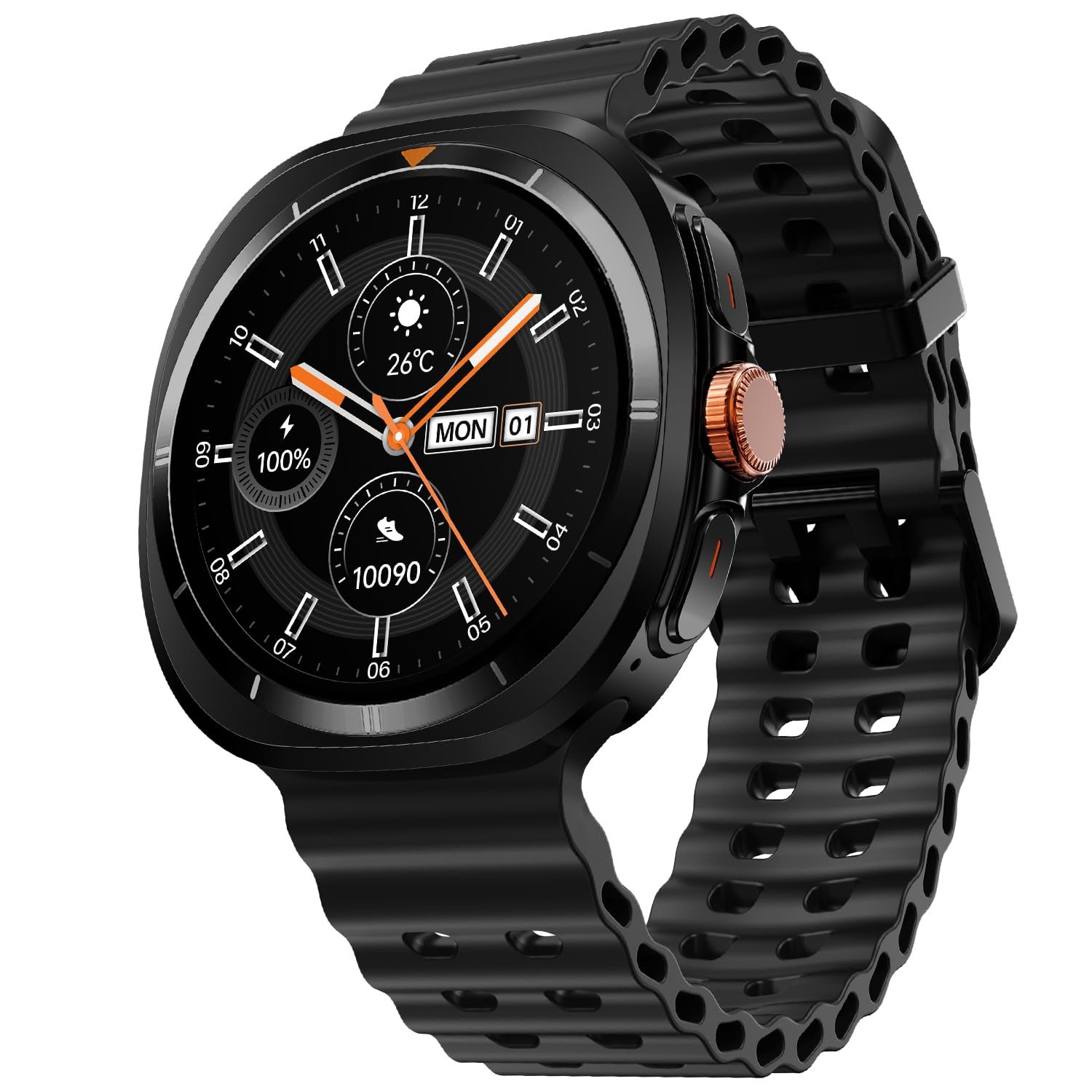Fire-Boltt Axiom Smart Watch – 1.43" AMOLED Display, Health & boAt Rockerz 255 Pro+