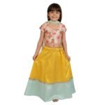 Sun Fashion Chanderi Printed Kurti for Girls