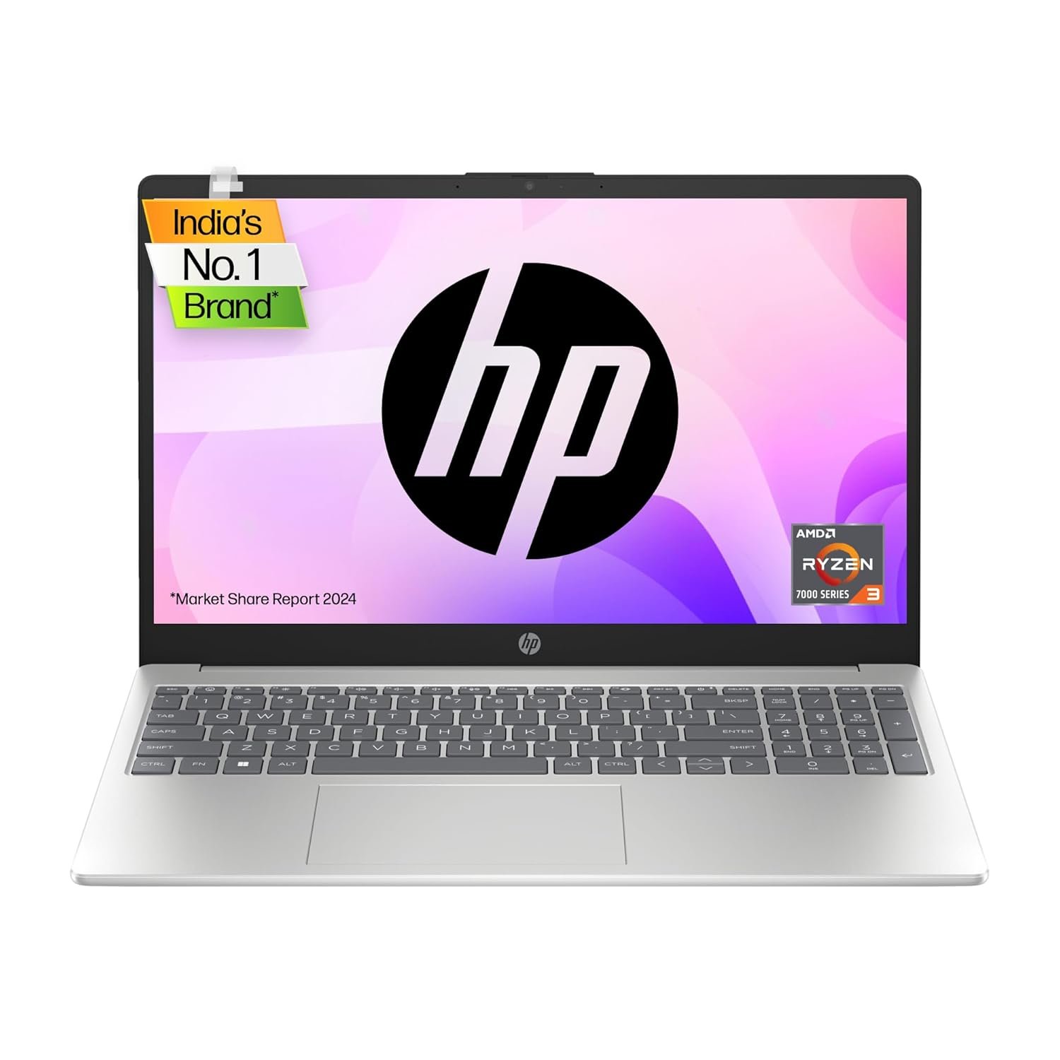 HP Laptop 15 - AMD Ryzen™ 3 7320U, 15.6inch(39.6 cm) HP 15 Ryzen 3 7320U (8GB