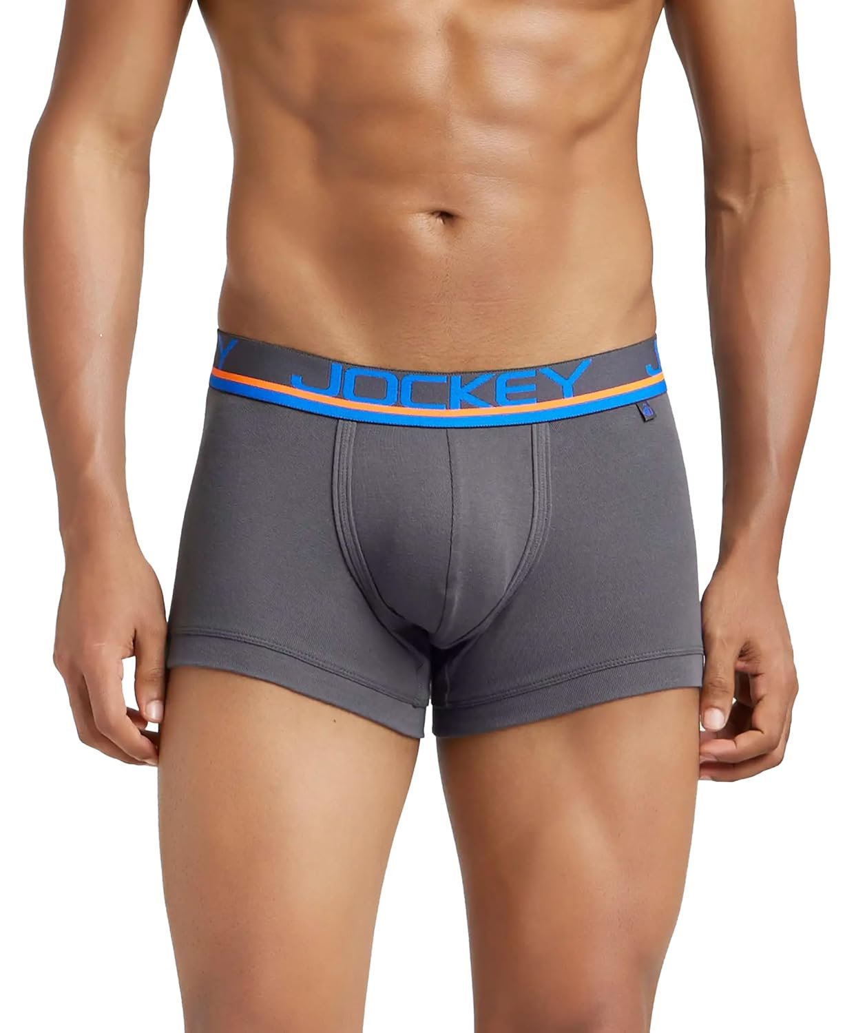 Jockey FP03 Men's Super Combed Cotton Rib Solid Trunk with Jockey Men’s Super Combed Cotton Briefs