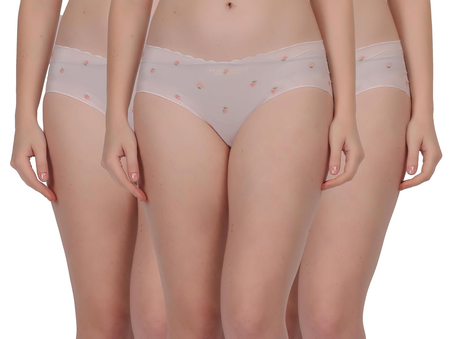 KLOUD FASHION Pack of 3 Women's & Girls Regular wear Jockey Women’s High Coverage Mid-Waist Hipster