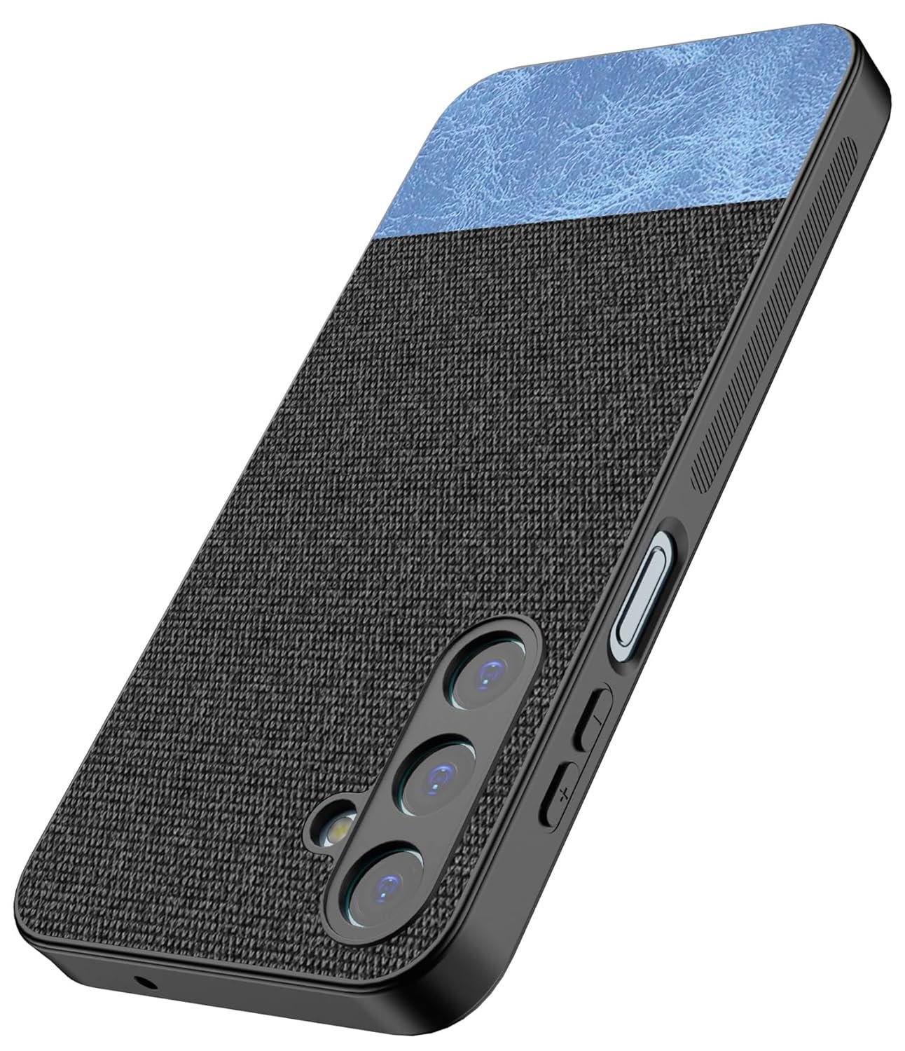 Kapa Soft Fabric & Leather Hybrid Protective Back Cover for Samsung Galaxy M35 5G