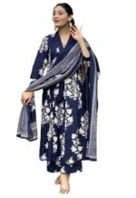 ANNI DESIGNER Women’s Rayon Straight Kurta with Pant & Dupatta
