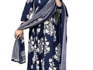 ANNI DESIGNER Women’s Rayon Straight Kurta with Pant & Dupatta