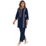 ANNI DESIGNER Women’s Rayon Straight Kurta with Pant & Dupatta