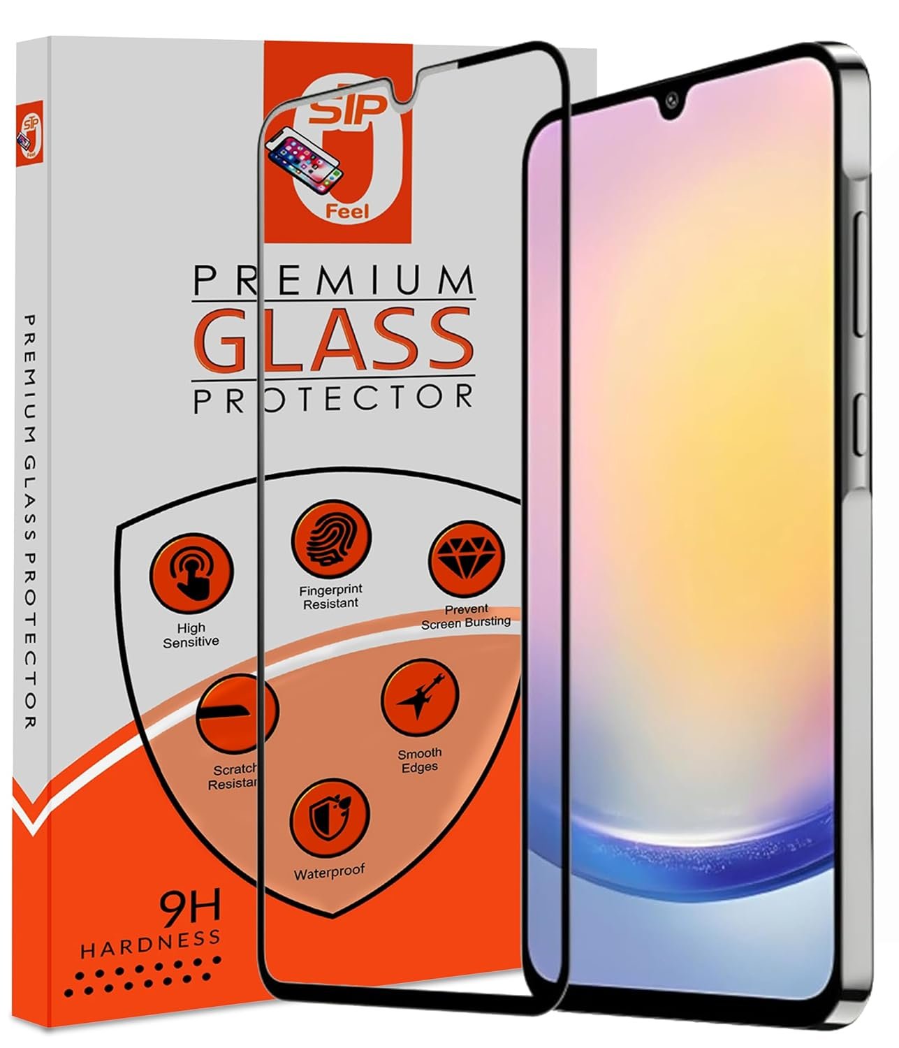 STP FEEL® Premium HD+ Tempered Glass Screen Protector Guard Compatible Samsung Galaxy M35 5G