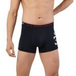 U.S. Polo Assn. Men Cotton Striped Waistband Antibacterial Trunks