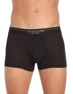 U.S. Polo Assn. Men Cotton Striped Waistband Antibacterial Trunks