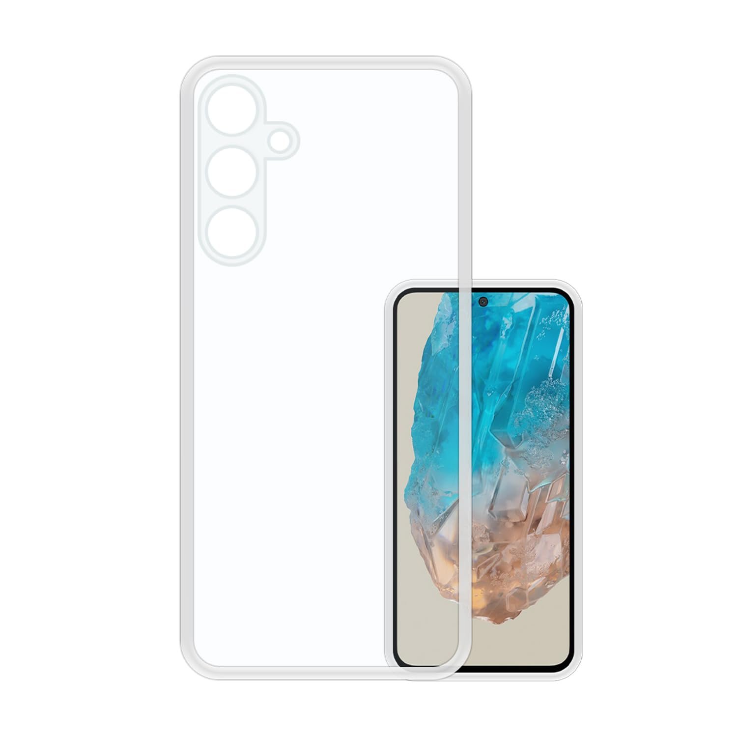 VIDO Transparent Back Case Cover for Samsung Galaxy M35 5G Samsung Galaxy M35 5G