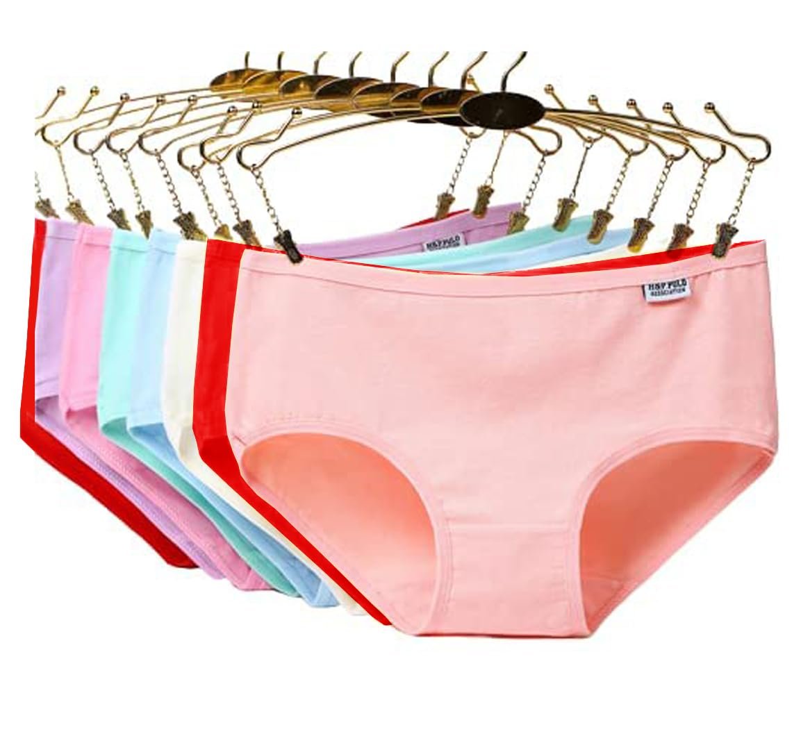 Women's Cotton Hipster Panties for Women Mid Waist Hipster Panty Jockey Women’s High Coverage Mid-Waist Hipster