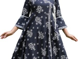 Sun Fashion Chanderi Printed Kurti for Girls