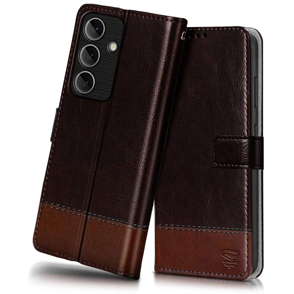FLIPPED Vegan Leather Flip Case Back Cover for Samsung Galaxy Samsung Galaxy S24 5G