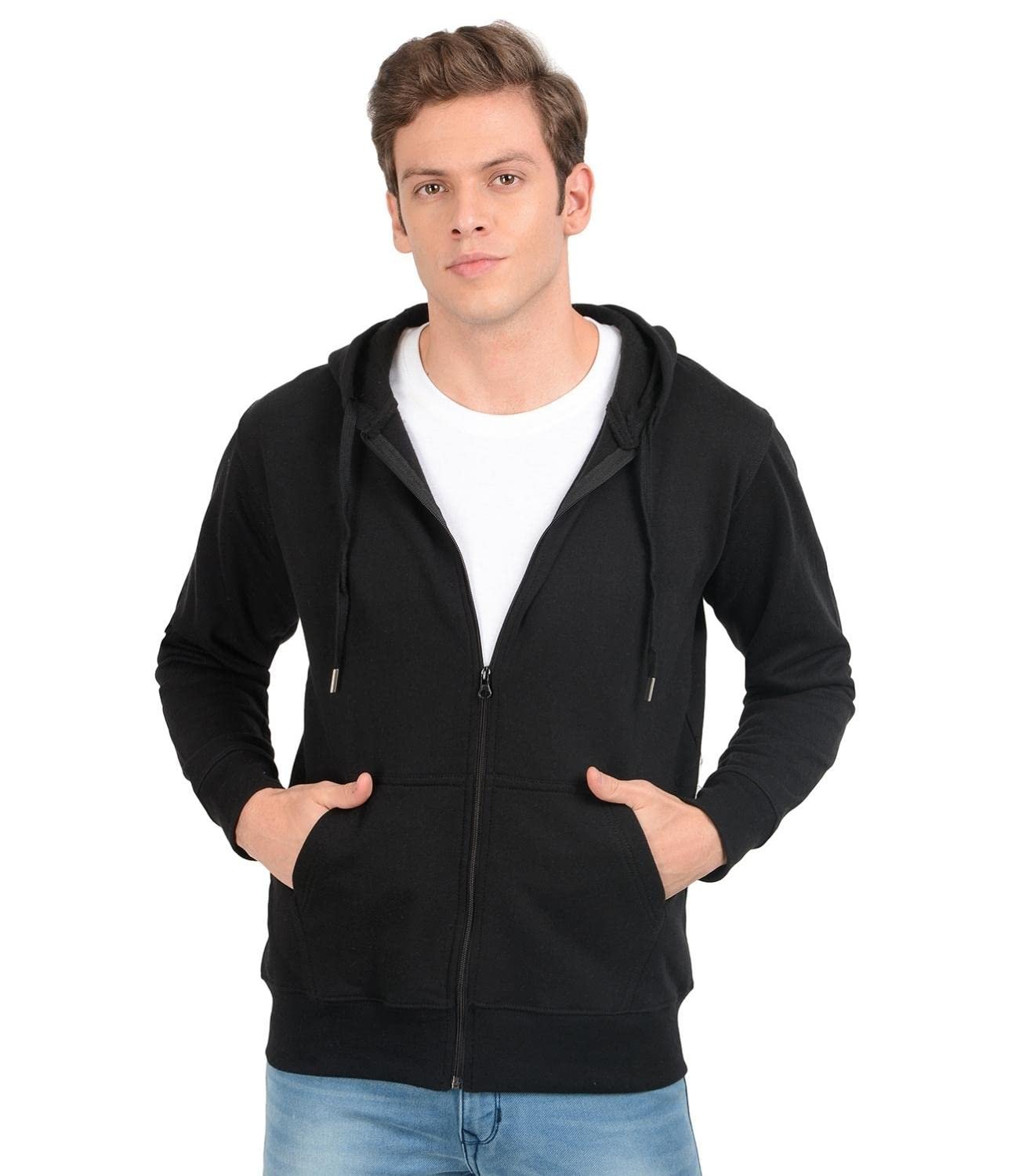 Scott International Men's Solid Cotton Hoodies for Men, Trendy,Fashionable and AWG All Weather Gear Hoodies for Men