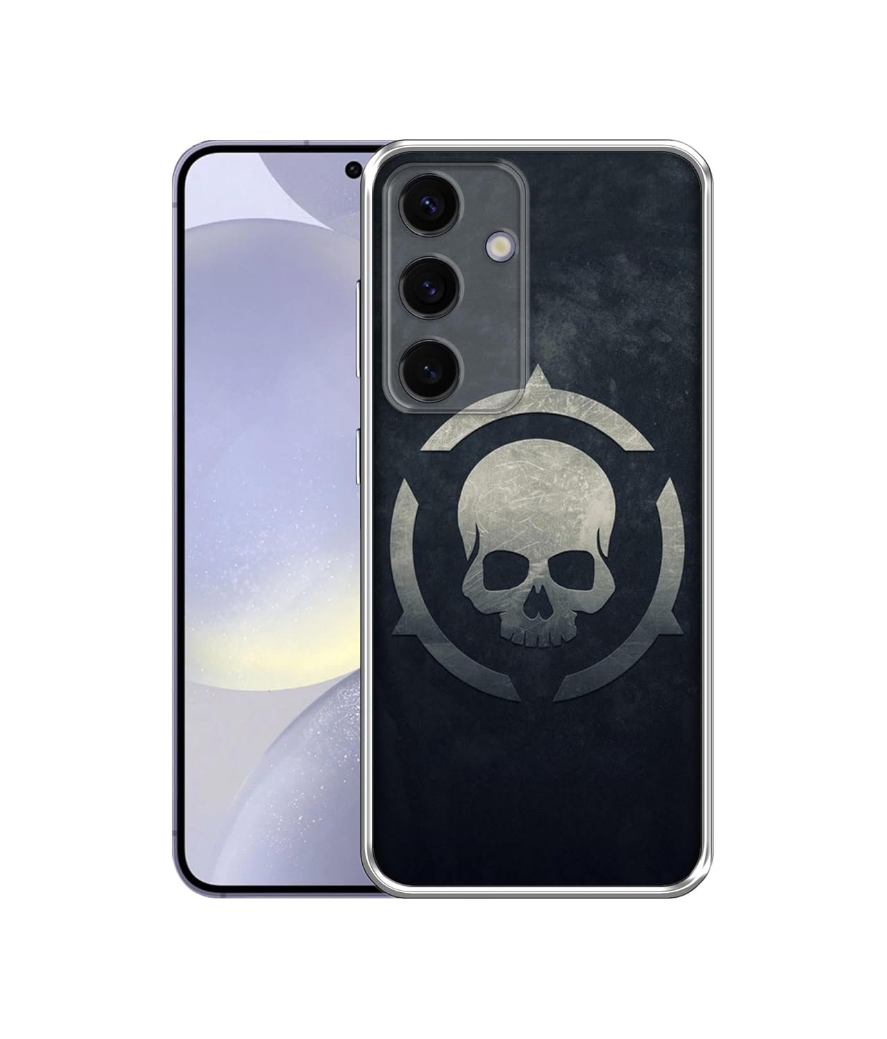 Skull Pattern Print Design Printed Silicon Soft TPU Back Case Samsung Galaxy S24 5G