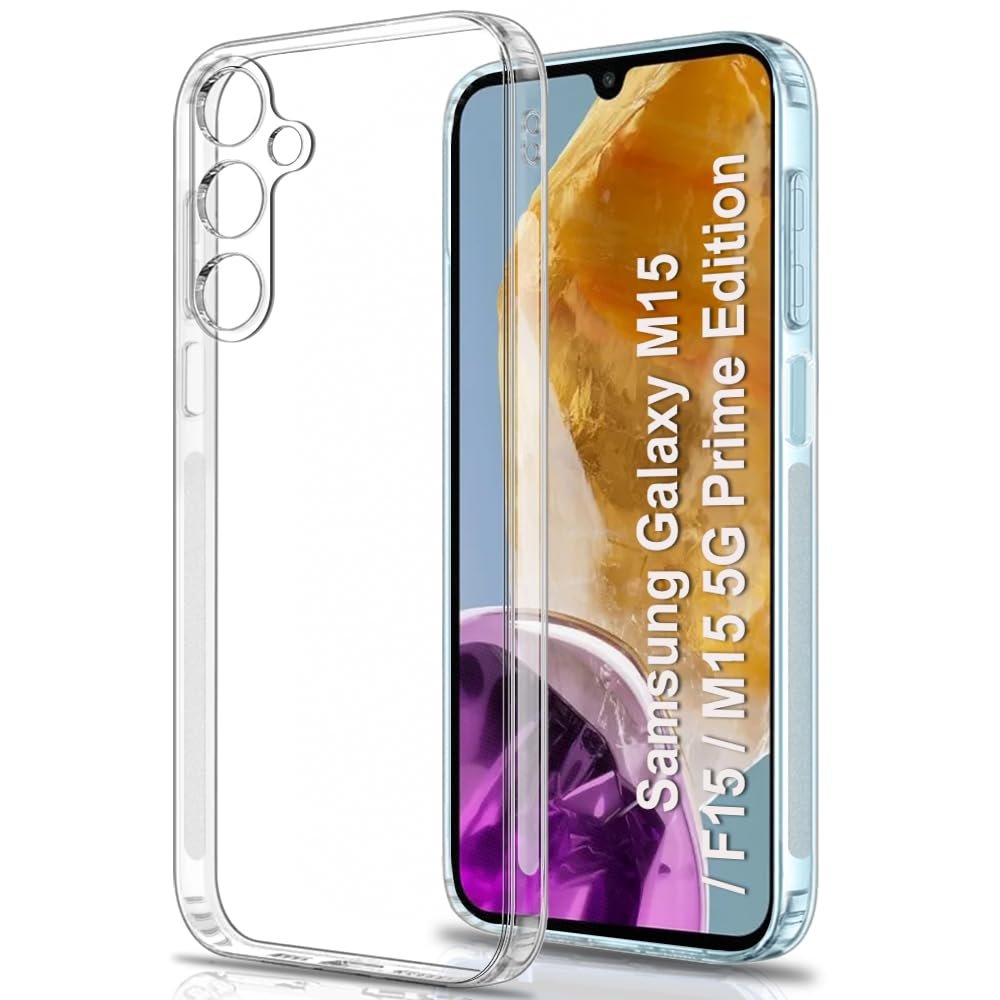 TheGiftKart Back Cover Soft Case for Samsung Galaxy M15 / Samsung Galaxy M15 5G Prime Edition