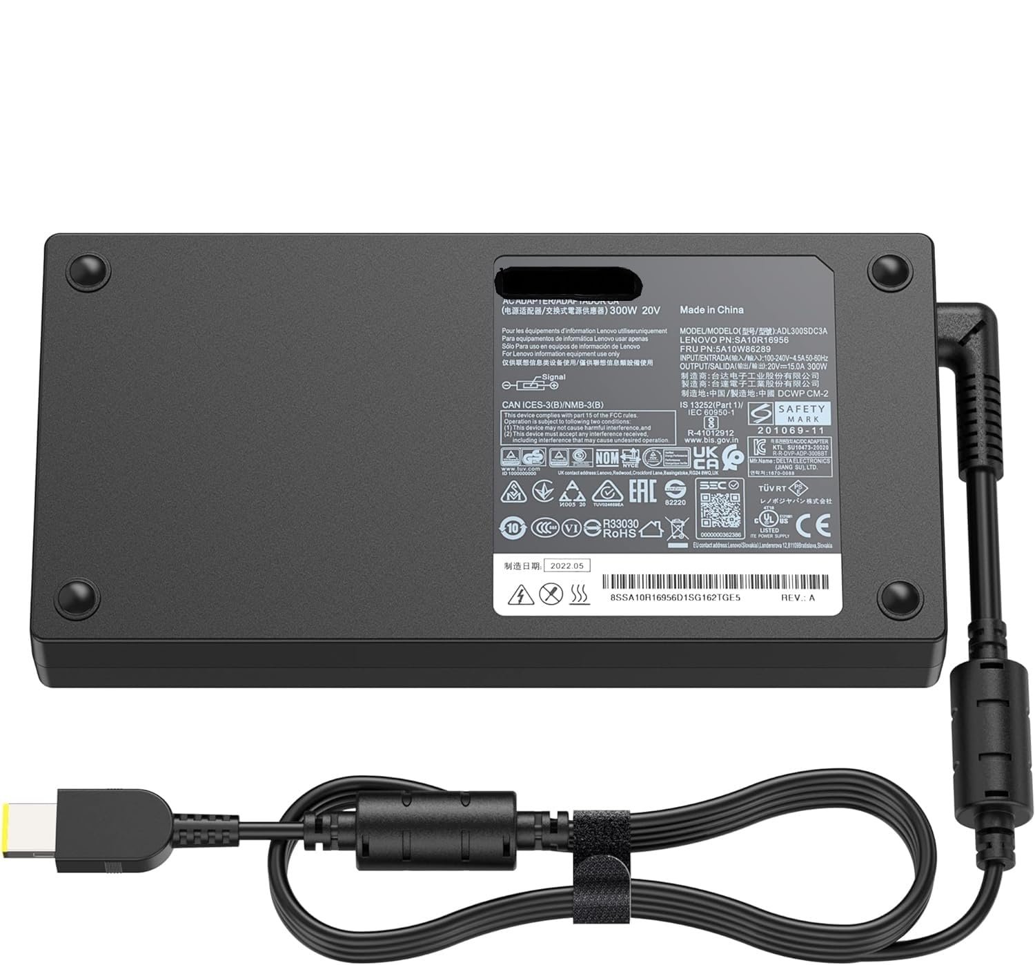 WISTAR 300W USB Laptop Charger Adapter for Lenovo ThinkPad 9000P RTX 3050