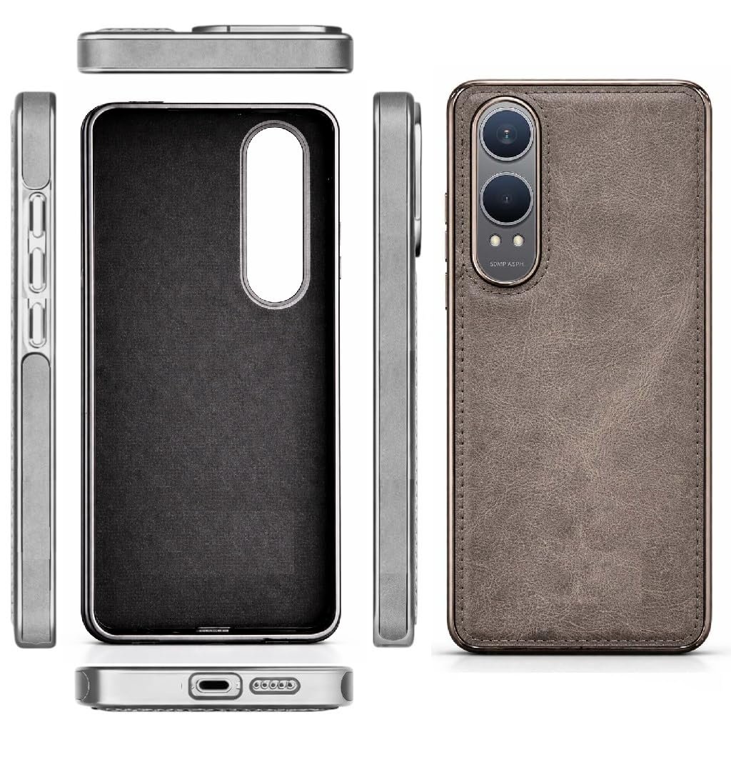 Bintage CASE Chrome Leather Back Case | Bumper Case | OnePlus Nord CE4 Lite 5G