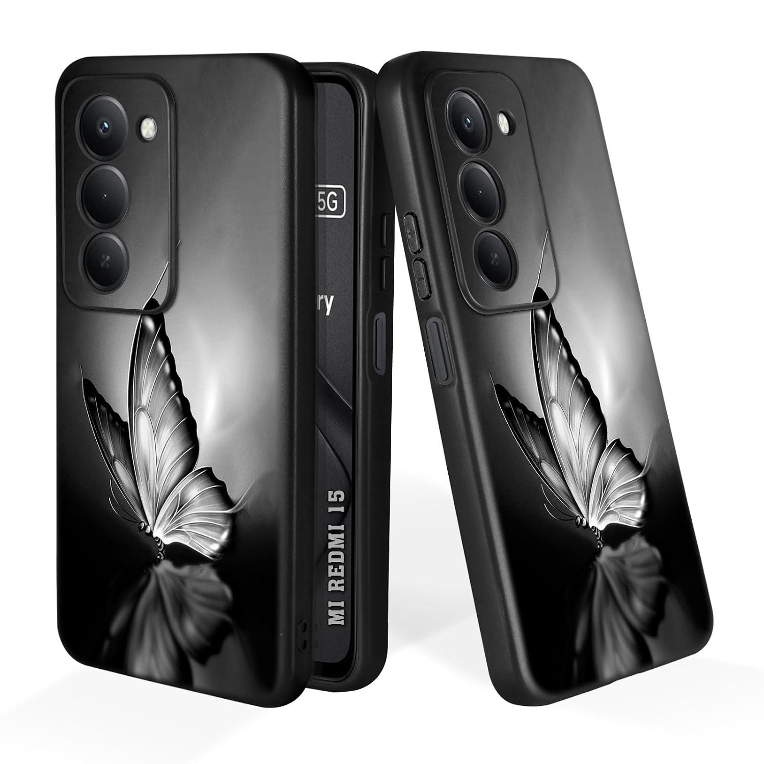 Soft Silicone Mobile Back Cover Compatible with Mi Redmi 15 Redmi 15 5G