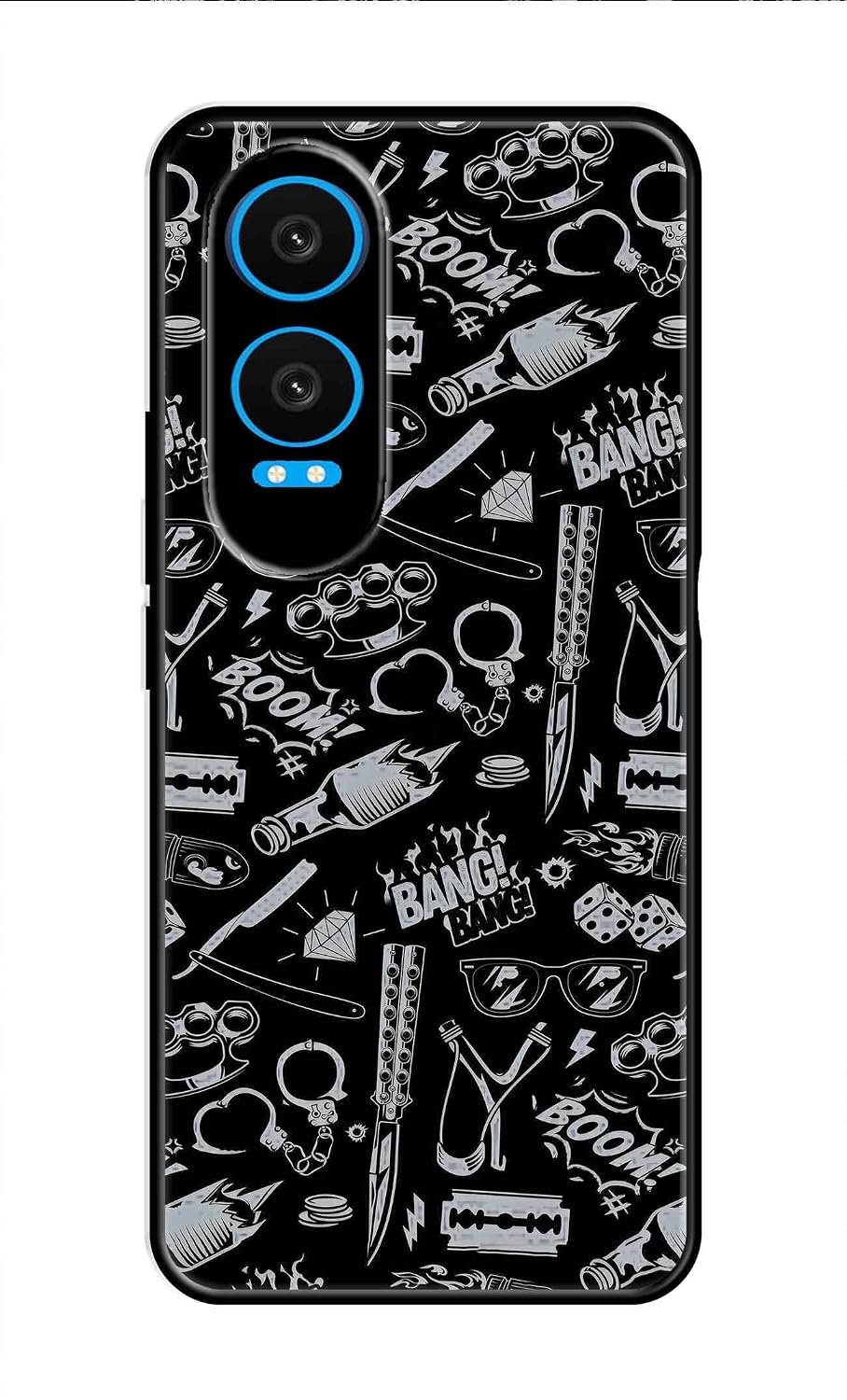 Metal TPU Printed Back Cover for OnePlus Nord CE4 Lite OnePlus Nord CE4 Lite 5G