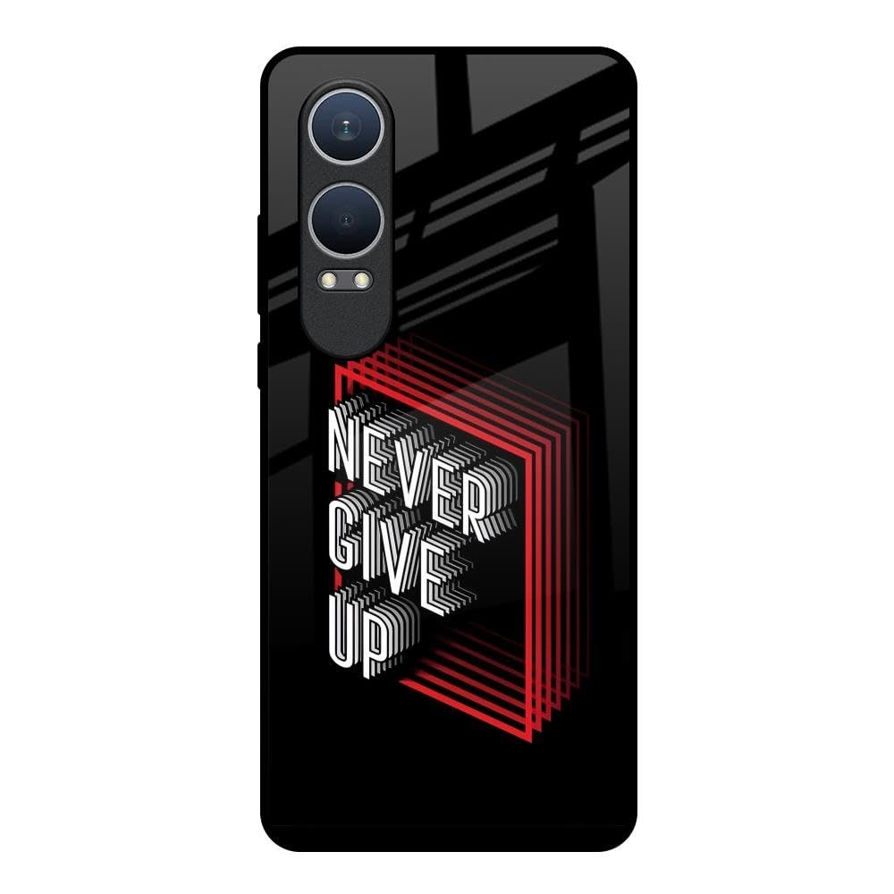 Designer Tempered Glass Back Case Cover Compatible with OnePlus Nord OnePlus Nord CE4 Lite 5G