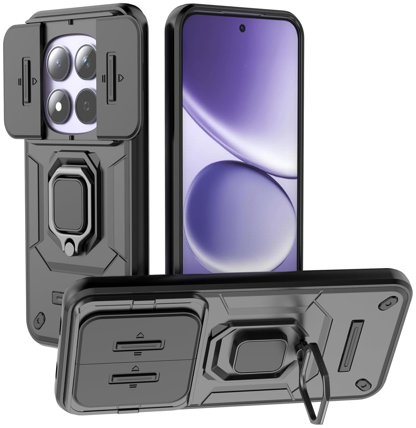 Kapa Armor Slider Back Cover for Redmi Note 15 Pro Redmi 15 5G