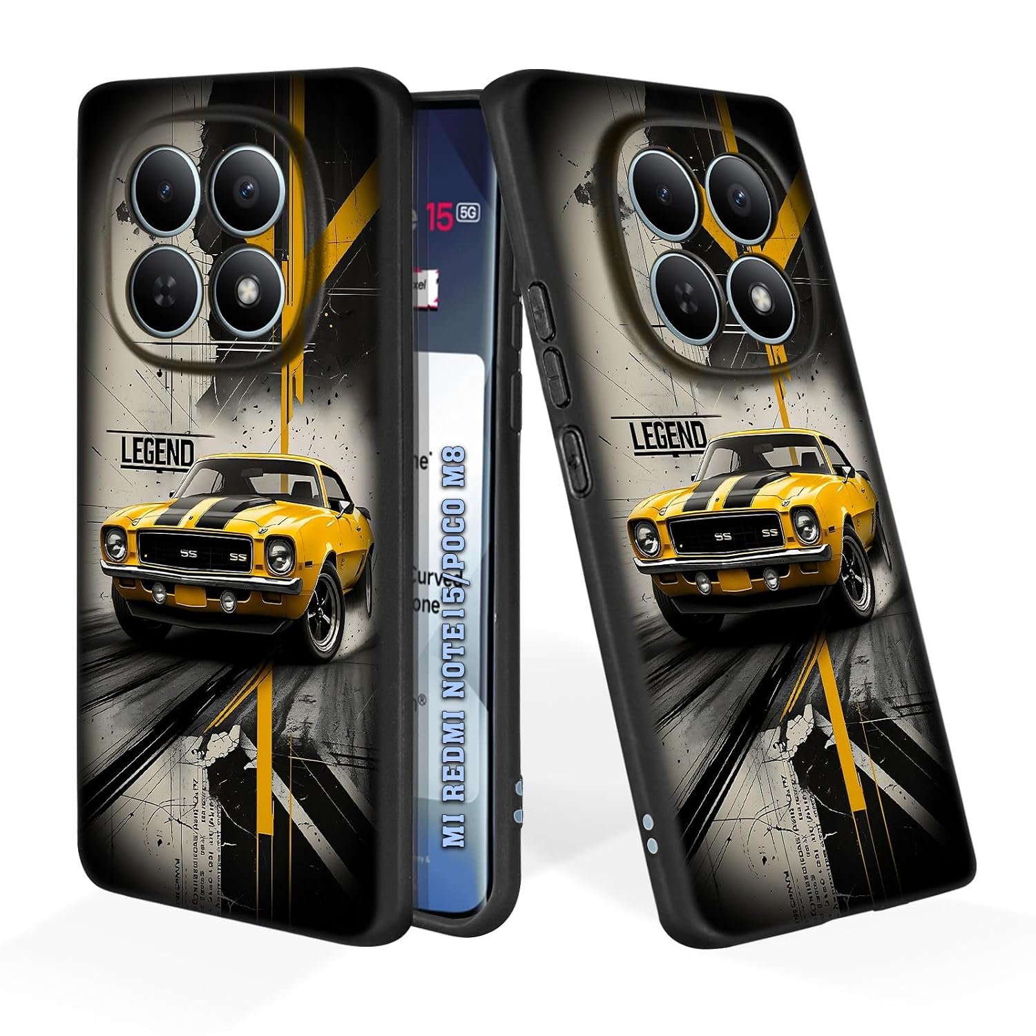 Soft Silicone Mobile Back Cover Compatible with Mi Redmi Note Redmi 15 5G