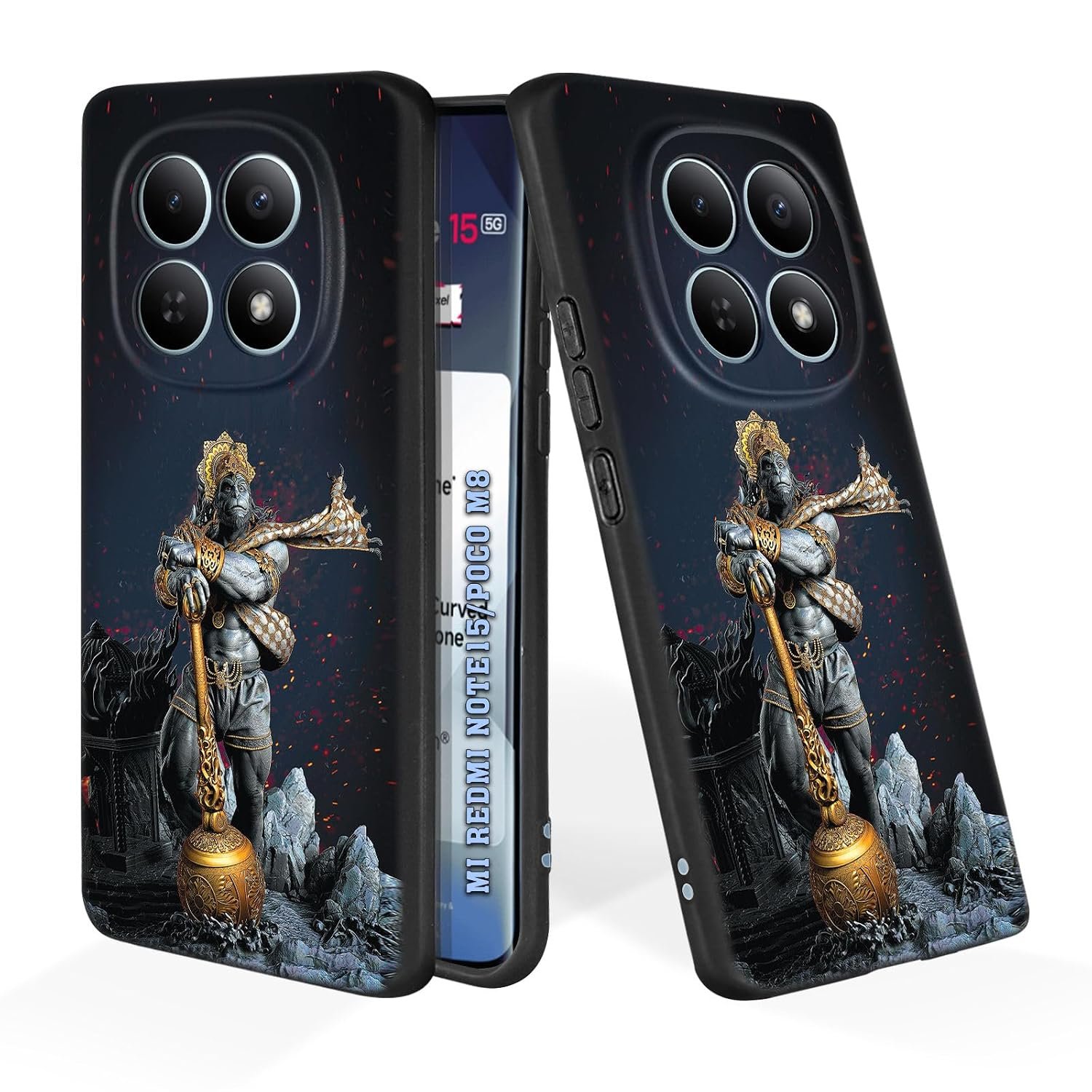 Soft Silicone Mobile Back Cover Compatible with Mi Redmi Note Redmi 15 5G
