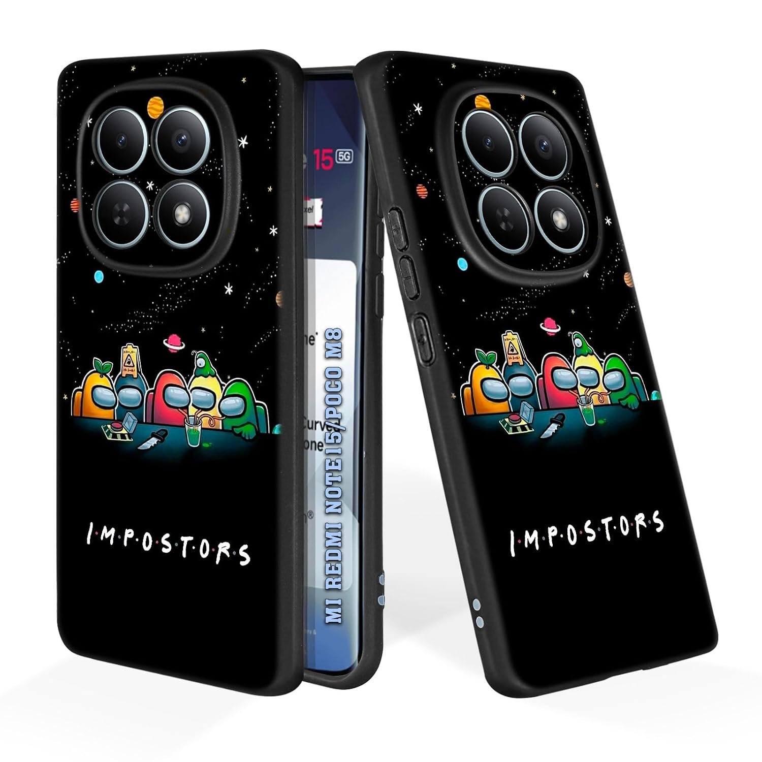 Soft Silicone Mobile Back Cover Compatible with Mi Redmi Note Redmi 15 5G