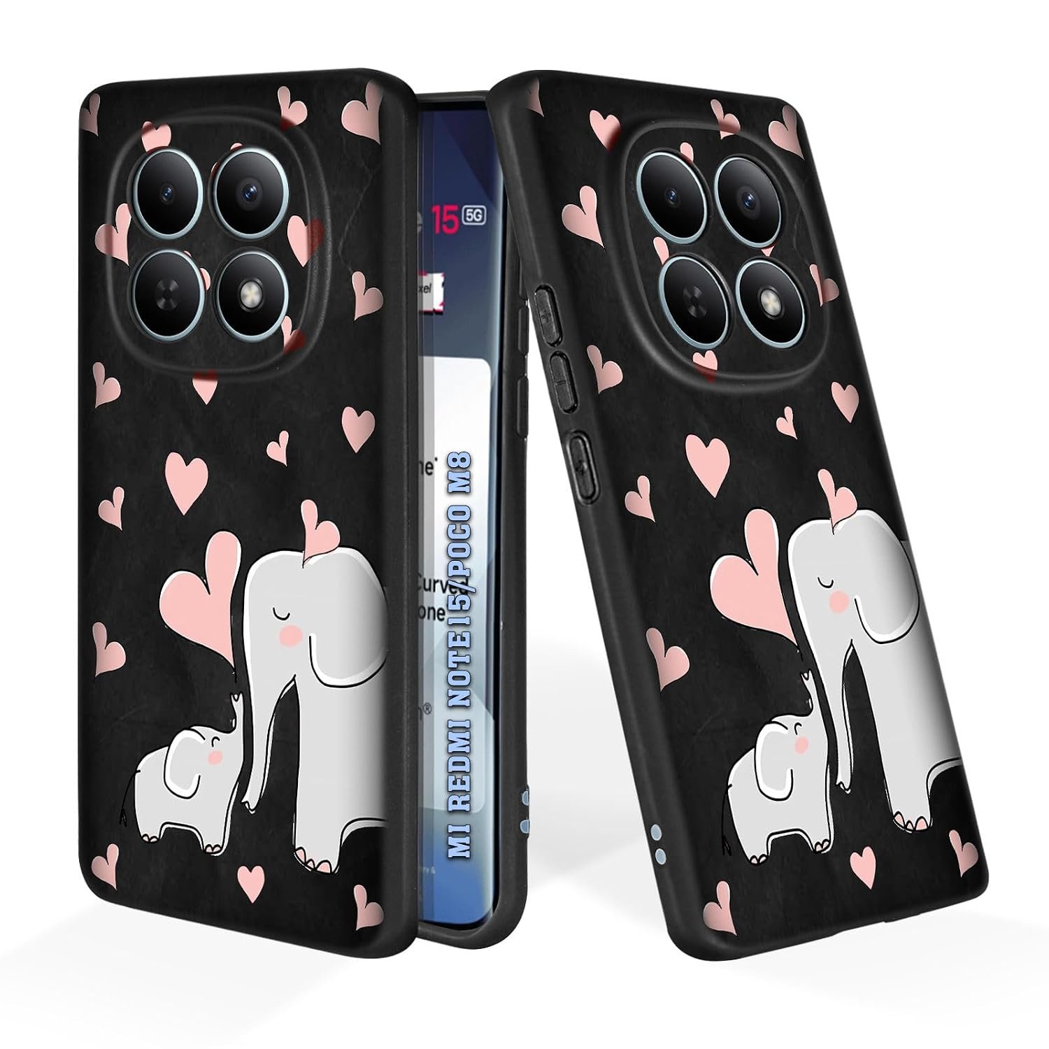 Soft Silicone Mobile Back Cover Compatible with Mi Redmi Note Redmi 15 5G