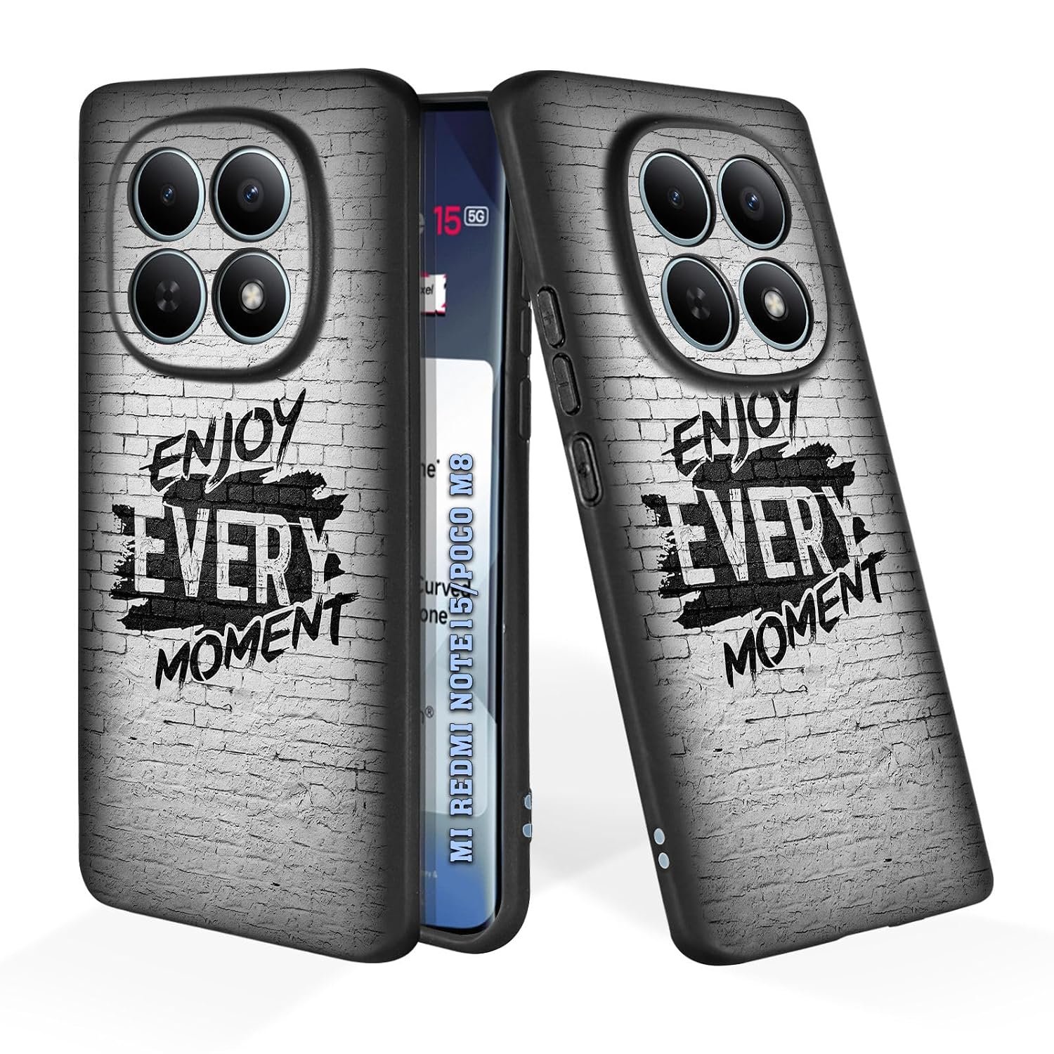 Soft Silicone Mobile Back Cover Compatible with Mi Redmi Note Redmi 15 5G