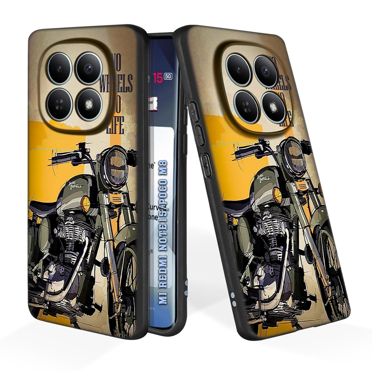 Soft Silicone Mobile Back Cover Compatible with Mi Redmi Note Redmi 15 5G