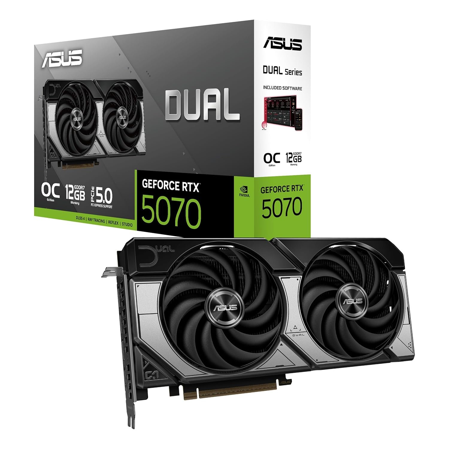 ASUS Dual GeForce RTX™ 5070 12GB GDDR7 OC Edition (PCIe RTX 5070)