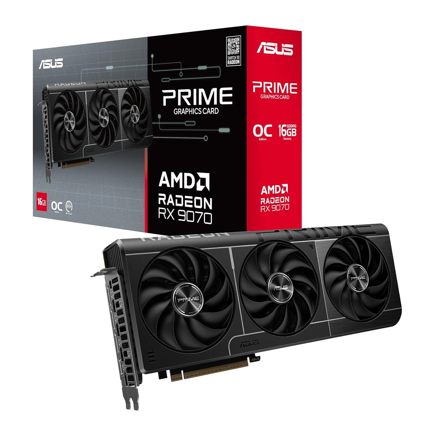 ASUS Prime Radeon™ RX 9070 OC Edition 16GB GDDR6 (PCI RTX 5070)