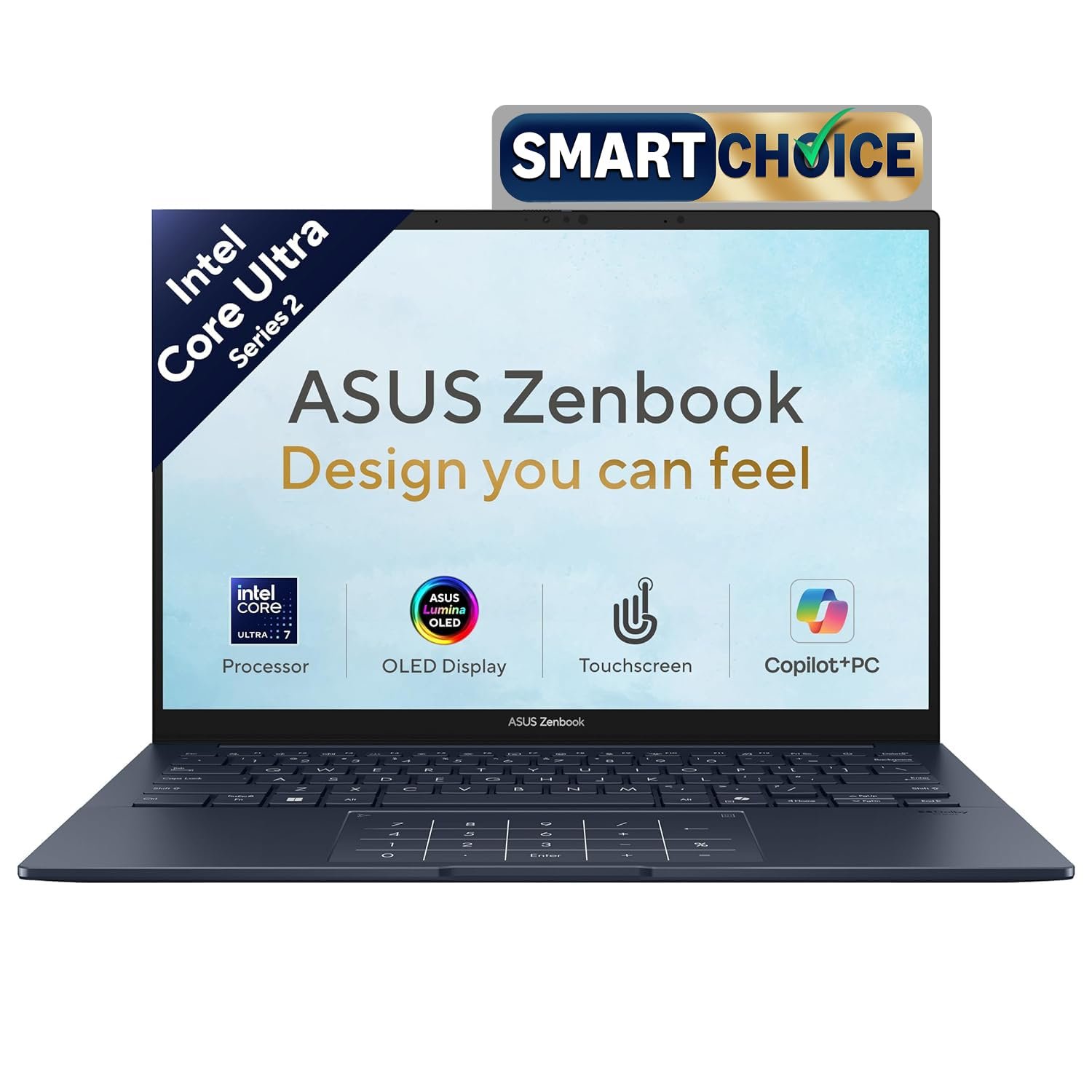 ASUS Zenbook 14 (2026),Smartchoice,Intel Core Ultra 7 255H,32GB RAM,1TB SSD,OLED,Touchscreen,14"(35.5 ASUS Zenbook 14 OLED (AMD Ryzen