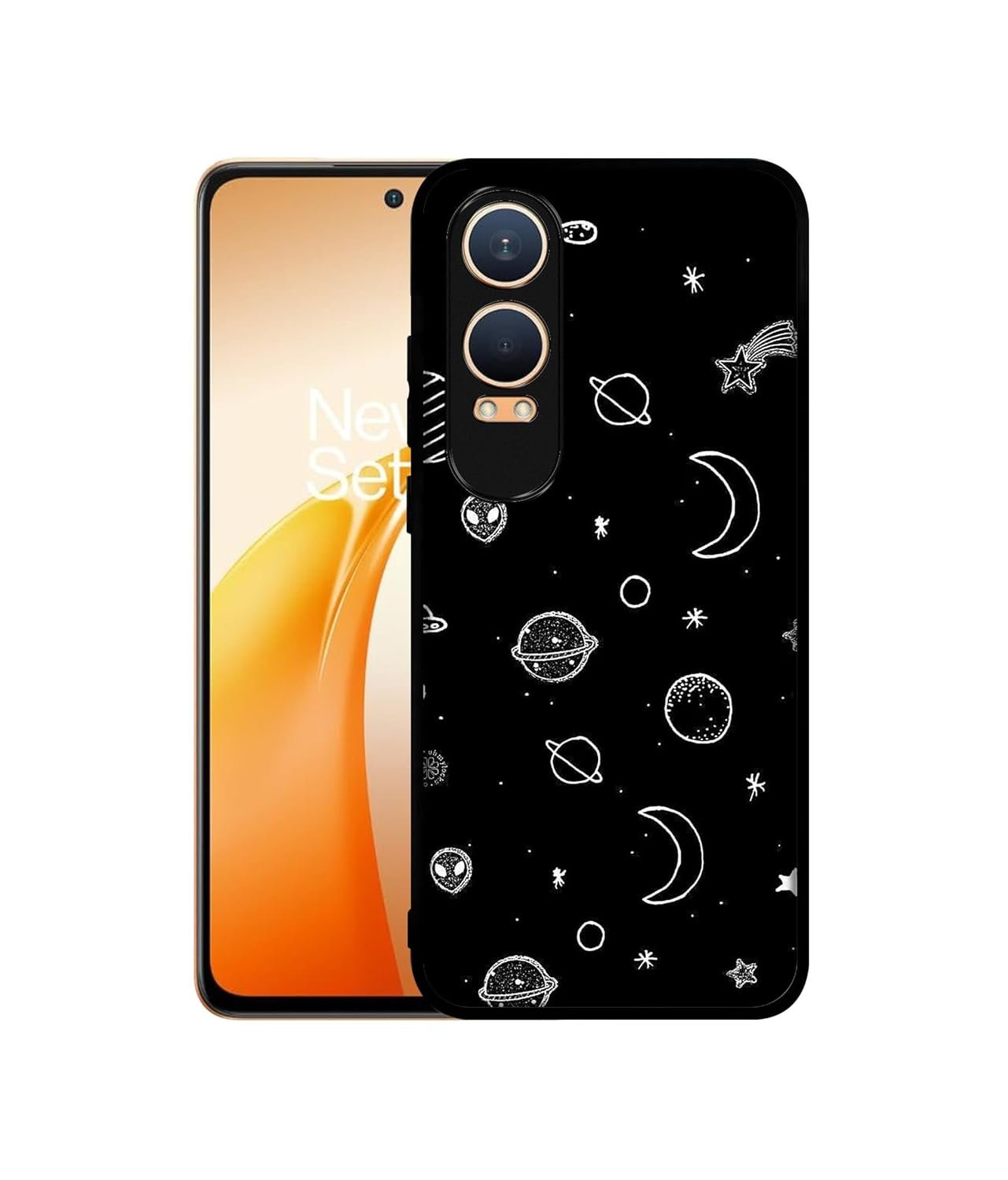 Amazon Brand-Solimo Solar System Premium 2D Printed Metal Back Case OnePlus Nord CE4 Lite 5G
