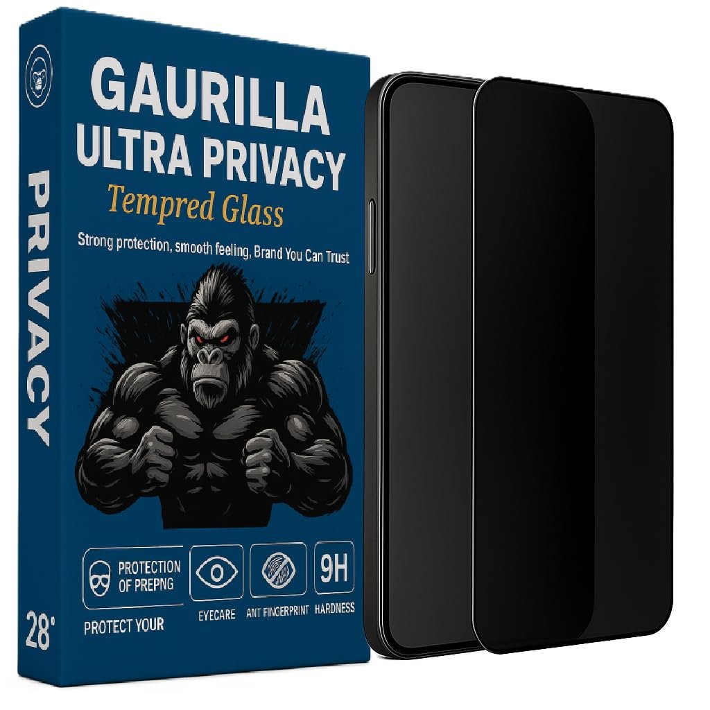 Gaurilla Ultra Privacy Tempered Glass for Redmi 15 5G,Anti-Spy,Military Grade Redmi 15 5G